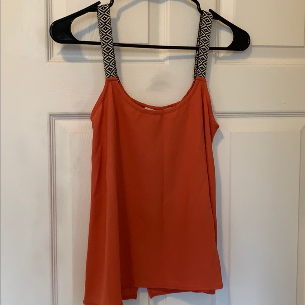 Pop of Orange Summer Tank